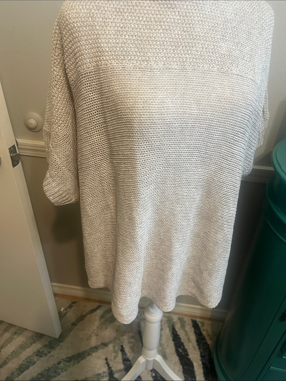 Tommy Bahama Cream Knit Boxy Scoop-Neck Sweater